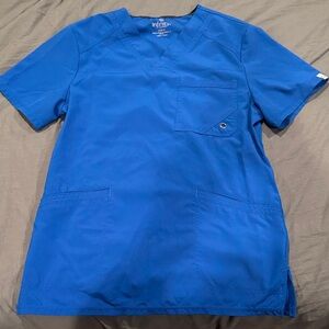 3/$15! 🎈 Infinity by Cherokee Vibrant Blue Men's Scrub Top